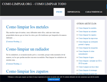 Tablet Screenshot of como-limpiar.org